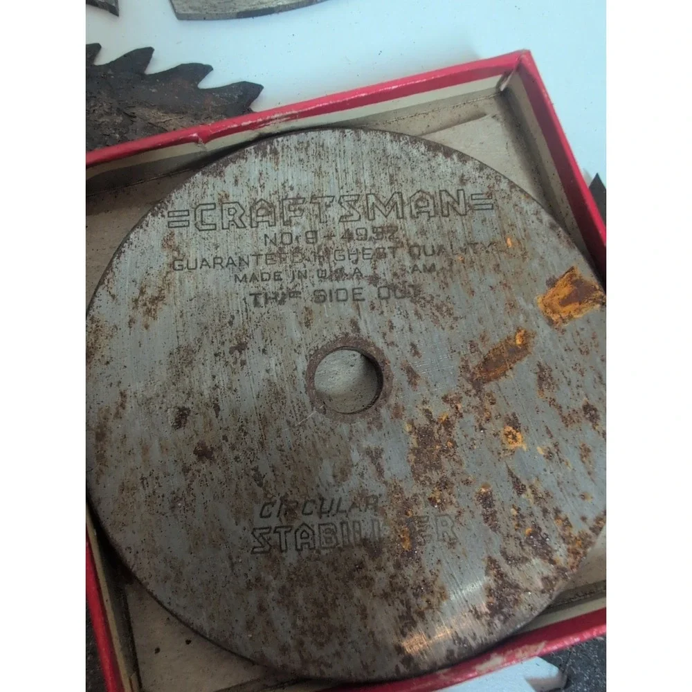 Huge Log Of Vtg Circular Saw Blades (38) Craftsman Clipper Skil Fire-tooth More!